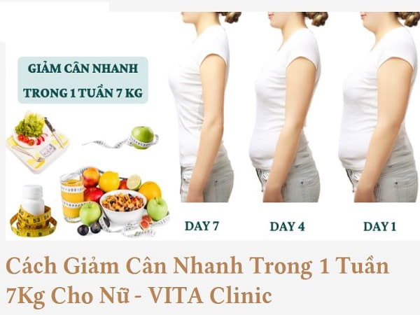 Cách giảm cân nhanh và hiệu quả trong 7 ngày thay đổi chế độ ăn