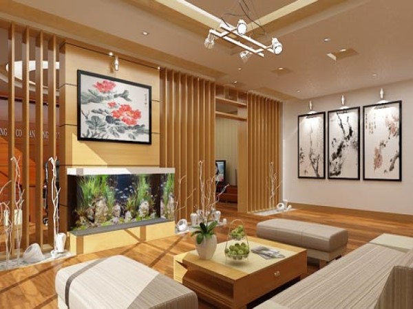 Màu sơn phòng khách theo phong thủy
