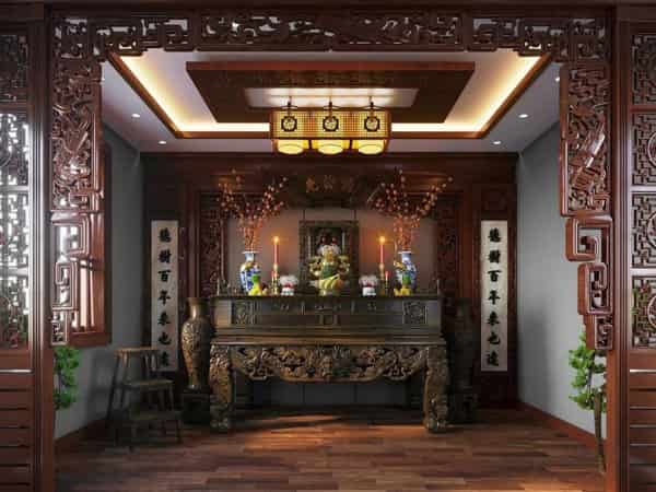 Tầm quan trọng của phòng thờ trong phong thuỷ gia đình