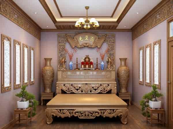 8 nguyên tắc phong thuỷ khi thiết kế phòng thờ