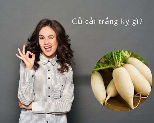 Củ cải trắng kỵ với gì?