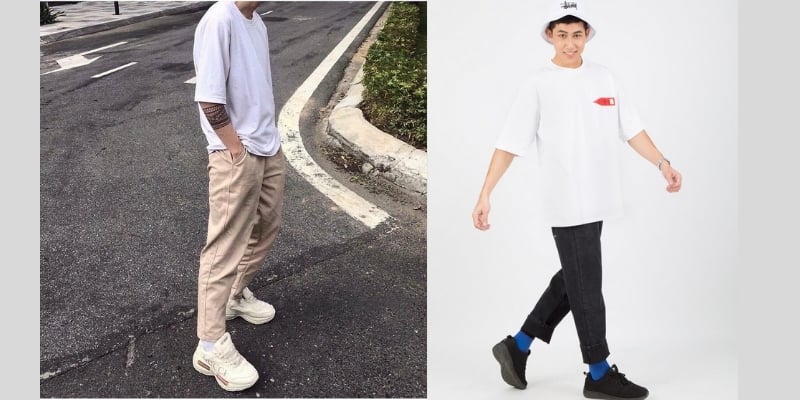 Phối quần baggy nam với áo thun – Đơn giản mà hiệu quả Phối quần baggy nam với áo thun – Đơn giản mà hiệu quả