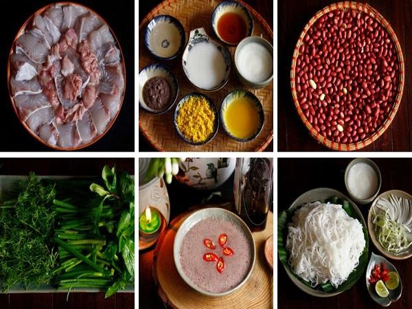 Chuẩn bị nguyên liệu làm chả cá lã vọng